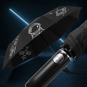 Nuevo Paraguas Automático de Alta Calidad, Resistente al Viento y a la Lluvia, Portátil, con Diseño de Astronauta, para Negocios - Product Image 3