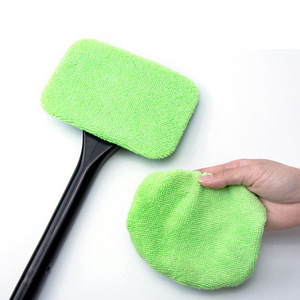 <b>Car</b> Windshield Cleaning Brush With Microfiber Pad For Interior Defogging And Dusting - Product Image 4