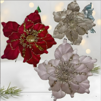 Guirlande de Noël en fleurs artificielles pour la décoration de la maison et des fêtes