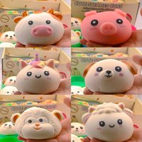 Jouet Squishy en Gros, Boulette de Soupe, TPR, EVA, PU, Arc-en-ciel, Licorne, Animal, Anti-Stress, Jouet Sensoriel Fidget, Unisexe 14+