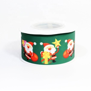 Cinta <span class=keywords><strong>de</strong></span> poliéster con estampado navideño <span class=keywords><strong>de</strong></span> muñeco <span class=keywords><strong>de</strong></span> nieve, árbol <span class=keywords><strong>de</strong></span> Navidad y copo <span class=keywords><strong>de</strong></span> nieve para envolver regalos y decoración navideña DIY - Product Image 4