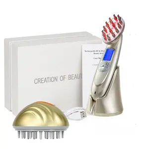 2 in1 Hair follicle anti loss laser treatment hair growth therapy scalp massager hair root Equipment