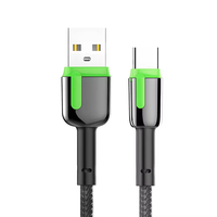 Kabel Data ponsel isi daya cepat, kabel data USB c 1m terlaris