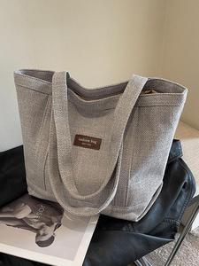 Bolsas de Compra Reutilizables Ecológicas y Biodegradables, Bolsas de Compra de Lona de Algodón Natural para Mujer, para Boutique - Product Image 2