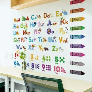 สติ๊กเกอร์ติดผนัง PVC ลายสัตว์ สีสันสดใส สำหรับห้องเด็ก ห้องนอน ห้องเล่น-เป็นมิตรกับสิ่งแวดล้อม กันน้ำ ติดตั้งง่าย ตกแต่งบ้าน - Product Image 2