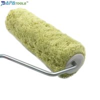 Rouleau de peinture professionnel OEM à faible MOQ, 10 pouces, robuste, avec manchon en plastique Stainac, rechargeable, poignée haut de gamme à toucher doux