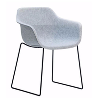 Chaise de bureau en feutre PET recyclé acoustique de haute qualité, tabouret de travail moderne, chaise longue Shinefelt FC-002