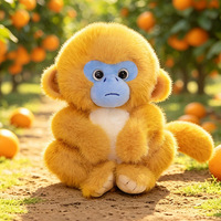 Peluche singe adorable avec rembourrage en coton PP super doux, tailles personnalisables, cadeau pour enfants