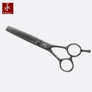Ciseaux de coiffure professionnels <span class=keywords><strong>CF</strong></span>-623TZ DLC en carbone diamanté, ciseaux de barbier pour effilage et coupe, acier japonais 440C, CNC CHENG YONGHE - Product Image 2