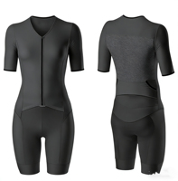 Nouveauté - Ensemble de maillots de triathlon pour femmes en tissu polyester et élasthanne de haute qualité, séchage rapide, impression de logo personnalisé, été