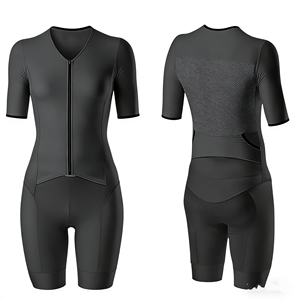 Nouveauté - Ensemble <span class=keywords><strong>de</strong></span> maillots <span class=keywords><strong>de</strong></span> triathlon pour femmes en tissu polyester et élasthanne <span class=keywords><strong>de</strong></span> haute qualité, séchage rapide, impression <span class=keywords><strong>de</strong></span> logo personnalisé, été - Product Image 2