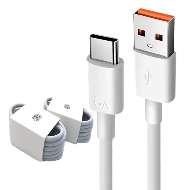 OEM 1M Mobile Phone Super Charger Cable 6A USB C Cable Super Fast Charging Cable USB a to Type C Wire Mobile Phone Data Cord