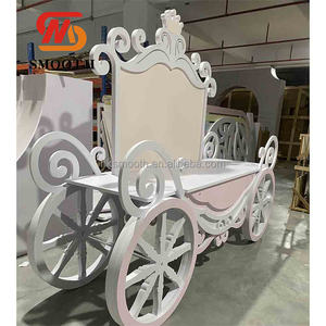 Carrito de Postres Elegante, Carrito de Champán, Estilo Princesa de las Flores, Carrito de Dulces para Decoración de Bodas - Product Image 2