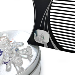 Dagelijkse meisjes dames kam met aangepast logo, metalen stalen multifunctioneel gereedschap, kaart, aangepast ontwerp sleutelhanger, mini-cadeaus - Product Image 5