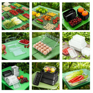 Lean Production Voll automatische 3-Stationen-Einweg-Clamshell-Kunststoff-Obstbox zur Herstellung von Lebensmittel behältern-PP/PET/PVC - Product Image 6