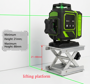 Nivel Láser de 16 Líneas 4D con Haz Verde, Autonivelante, Alta Precisión, Líneas Cruzadas Verticales y Horizontales, con Herramienta Recargable - Product Image 5