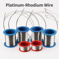 Alambre de Platino y Rodio de 0.3mm/0.5mm, Tipo S/R/B, Alambre Termoeléctrico de Aleación de Pt y Rh, 0~1800 ℃   Personalizable para la Industria del Vidrio y Cerámica