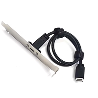 Cable Frontal Tipo E a Tipo C 3.1 Gen2 para Datos, Transmisión de Alta Velocidad de 20 Gbps