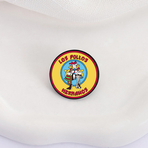 Los Pollos <span class=keywords><strong>Hermanos</strong></span> doux bouton broche mignon métal dessin animé amant épinglette drôle mode Badge broche chapeau bijoux vêtements femmes - Product Image 3