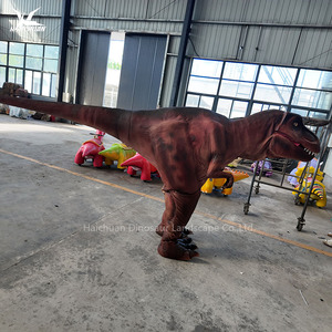 Haichuan cuộc sống Kích thước dành cho người lớn đi bộ T-REX khủng long trang phục siêu thực tế hiệu suất khủng long linh vật phù hợp với với chân ẩn cho công chúng - Product Image 5
