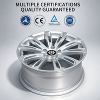 Jantes en alliage d'aluminium moulé Flowtone 17 18 pouces argentées 5X112PCD pour voitures particulières VW B6 B8 MK5 MK7