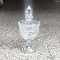 Petit sucrier et pot à bonbons en verre cristal de luxe européen avec couvercle