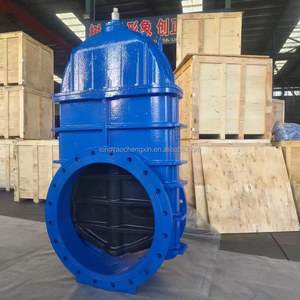DIN Motorized Gate WCB Cast Steel Flanged Resilient Gate with Actuator Large Diameter Industrial - Product Image 6