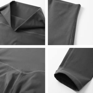 YISHENHON personalizzato Logo tinta unita Gym Fitness Yoga <span class=keywords><strong>Leggings</strong></span> per donne vendita calda di alta qualità ad asciugatura rapida donna Sport <span class=keywords><strong>Leggings</strong></span> - Product Image 3