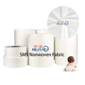 Diaper making material China factory custom embossed ss sms smms sss polypropylene pp diaper nonwoven fabric