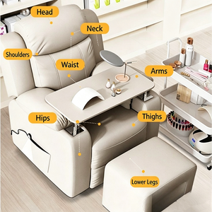 Fauteuil de pédicure multifonctionnel pour salon de beauté, chaise de bain de pieds pour spa - Product Image 3