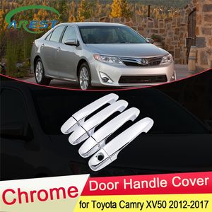 Couvercle de poignée de porte chromé en ABS, garniture extérieure, accessoires de style pour voiture Toyota Camry XV50 2012 2013 2014 2015 <span class=keywords><strong>2016</strong></span> 2017 - Product Image 2
