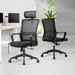 Silla de ordenador moderna, silla de tela de malla con diseño de espalda media giratoria, silla de oficina para el personal, venta al por mayor de China, Silla de oficina - Product Image 5