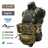Harnais de poitrine tactique personnalisé, découpé au laser, avec panneau latéral MOLLE Tegris, à dégagement rapide, léger, pour l'entraînement tactique, les missions sur le terrain et les patrouilles