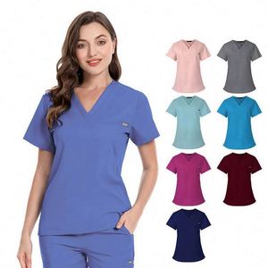 Conjunto de Uniformes Médicos Personalizados de Gran Tamaño, Antiarrugas, Elásticos, para Hospital, Unisex, OEM, ODM, para Enfermería - Product Image 1