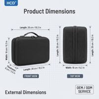 Sac de voyage antichoc et étanche en EVA pour drone quadricoptère, avec mousse personnalisée, fermeture éclair, 4-6 compartiments, OEM personnalisé