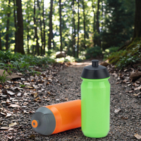 Botella de agua para ciclismo sin BPA BPS tipo exprimidor para bicicleta de montaña deporte presionando Método de flujo de agua