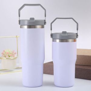 Vaso Térmico de Viaje con Agarre Cómodo para Transportar, Vaso de Acero Inoxidable de 30 oz para Café, Agua y Té - Product Image 1