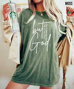 Camiseta OEM ODM But God, Regalos Cristianos para Mujeres, Ropa Cristiana, Camisetas Cristianas para Mujeres, Prendas con Base de Fe - Product Image 3