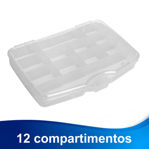 Venta caliente Rectángulo Divisor de almacenamiento Organizar Caja Organizador de Herramientas 12 Divisores 16X16X24 Transparente - Product Image 5