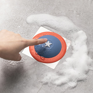 Creative Push Switch Sink Filter Screen TPR Material Drain Cover For Kitchen Floor Use - Product Image 1