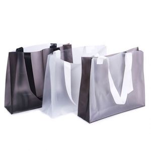 Bolsa de Compras Transparente de Alta Calidad para Tienda de Ropa, Bolsa de PVC Esmerilado Translúcido - Product Image 1