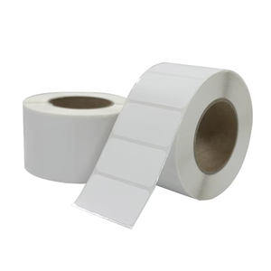 Alta calidad 500 etiquetas/rollo 60*80mm blanco en blanco autoadhesivo etiqueta térmica directa fabricantes ventas directas para promociones - Product Image 1