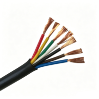 Câble de remorque souple en cuivre toronné avec gaine PVC, 7 fils, 10AWG, 12AWG, 14AWG, 16AWG, 18AWG – Vente directe usine