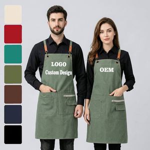 Tablier imperméable personnalisable en toile de jean épaisse pour la pâtisserie, la cuisine, le café, les salons de coiffure, les charpentiers, les jardiniers - Product Image 1