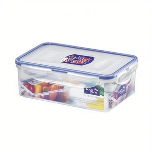 กล่องเก็บอาหารล็อคแอนด์ล็อค 1 ลิตร ปลอดสาร BPA รูปทรงสี่เหลี่ยมผืนผ้า พร้อมฝาปิด สำหรับเตรียมอาหารและใช้ในครัว - Product Image 2
