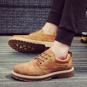 Chaussures de course et de marche rétro pour hommes, dessus en PU, semelle en caoutchouc, tendance mode automne, extérieur - Product Image 6