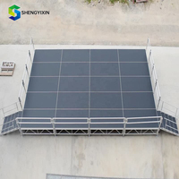 Système d'équipement de scène portable pour mariages et événements avec structure en aluminium, plateforme d'éclairage et podium
