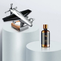 Diffuseur de parfum solaire automatique rotatif pour voiture, design moderne, en forme d'avion, pour aromathérapie
