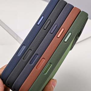 Funda Protectora Magnética de Tela para iPhone 17 Pro Max, Color Original, Botón de Cámara, Fundas para Teléfono - Product Image 6