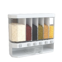Boîte de rangement pour riz en vrac Guangfa, moderne, en PP, rectangulaire, murale, 10L, écologique, anti-humidité, moulée par injection, 2201